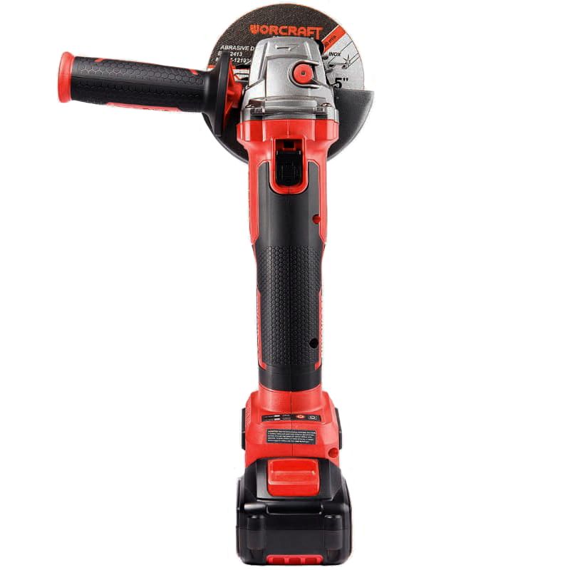 Акумуляторна безщіткова шліфмашина кутова WORCRAFT CAG-S20LIBH-125