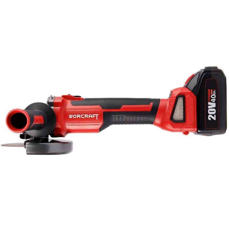 Акумуляторна безщіткова шліфмашина кутова WORCRAFT CAG-S20LIBH-125B