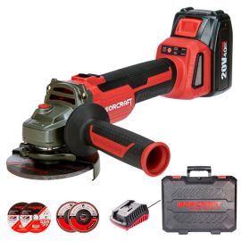 Акумуляторна безщіткова шліфмашина кутова WORCRAFT CAG-S20LIBH-125B