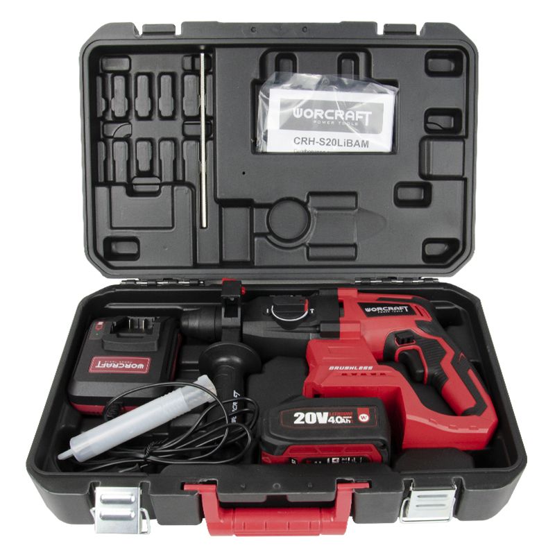 Акумуляторний безщітковий перфоратор WORCRAFT CRH-S20LiBAM