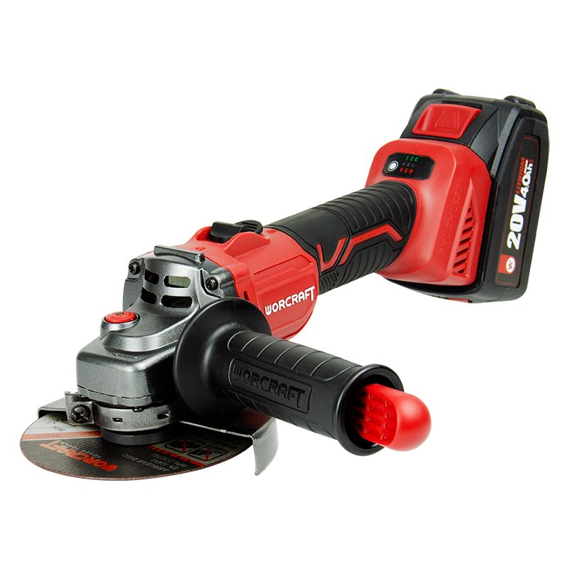 Акумуляторна безщіткова шліфмашина кутова WORCRAFT CAG‑S20LiBS‑125
