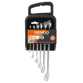 Набір ключів комбінованих гайкових KENDO CR-V (6 шт), 6 - 17мм