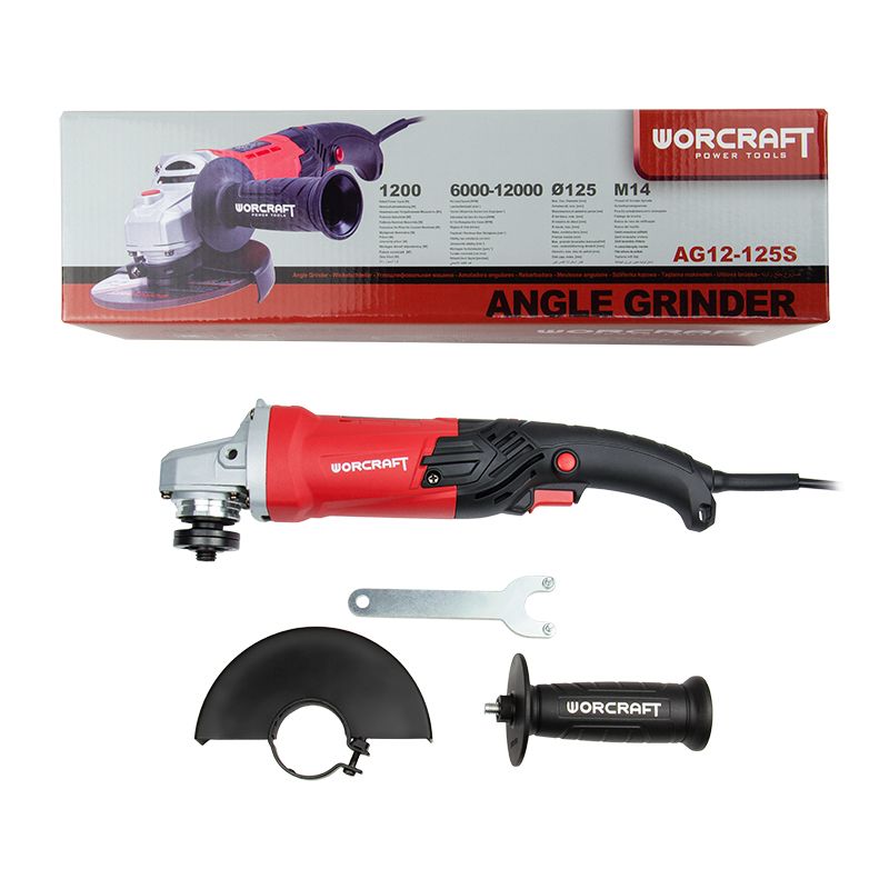 Шліфмашина кутова WORCRAFT AG12-125S