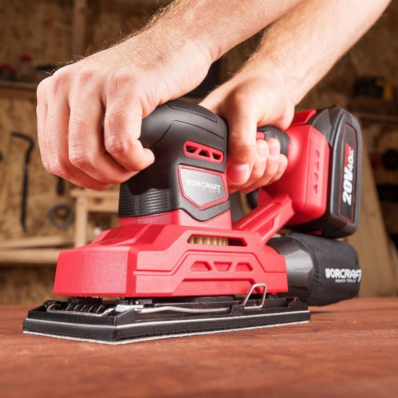 Акумуляторна шліфмашина вібраційна WORCRAFT CFS-S20Li