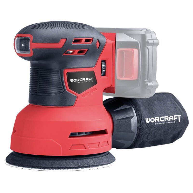 Акумуляторна шліфмашина ексцентрикова WORCRAFT CRS-S20Li