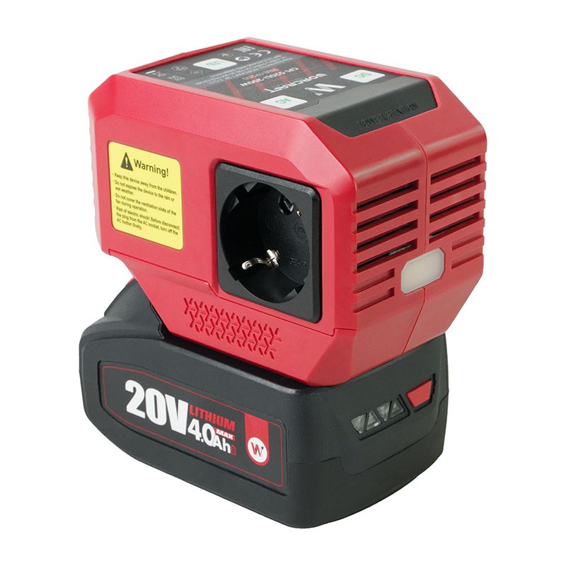 Акумуляторний інвертор напруги WORCRAFT CPI-S20Li-200W