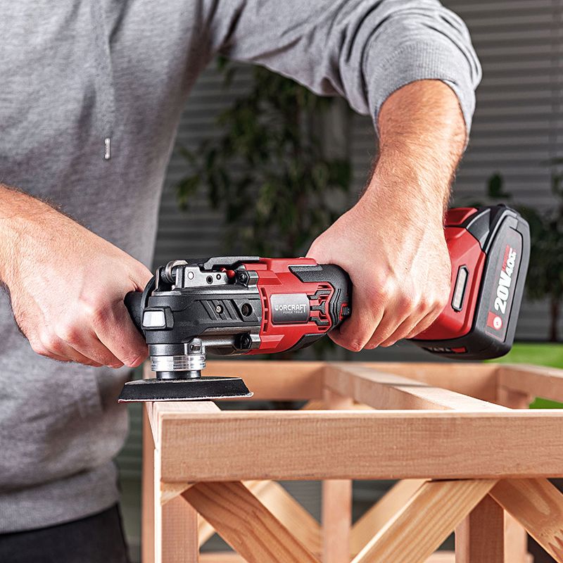 Акумуляторний безщітковий реноватор (багатофункціональний інструмент) WORCRAFT CMT‑S20LiB