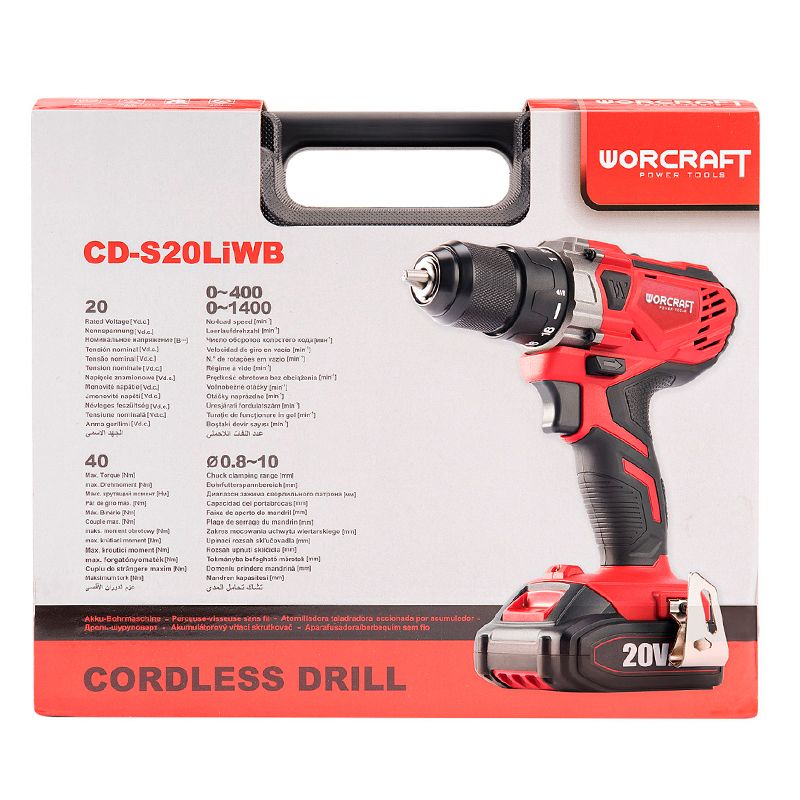 Акумуляторний шуруповерт WORCRAFT CD-S20LiWB