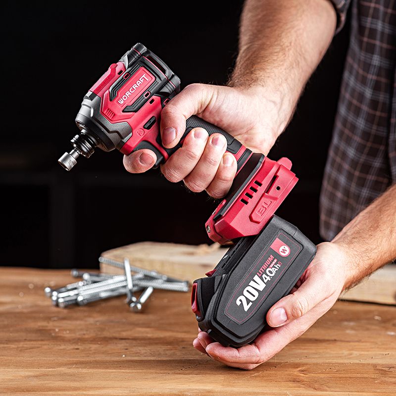 Акумуляторний безщітковий гайковерт ударний WORCRAFT CIS‑S20LiBH