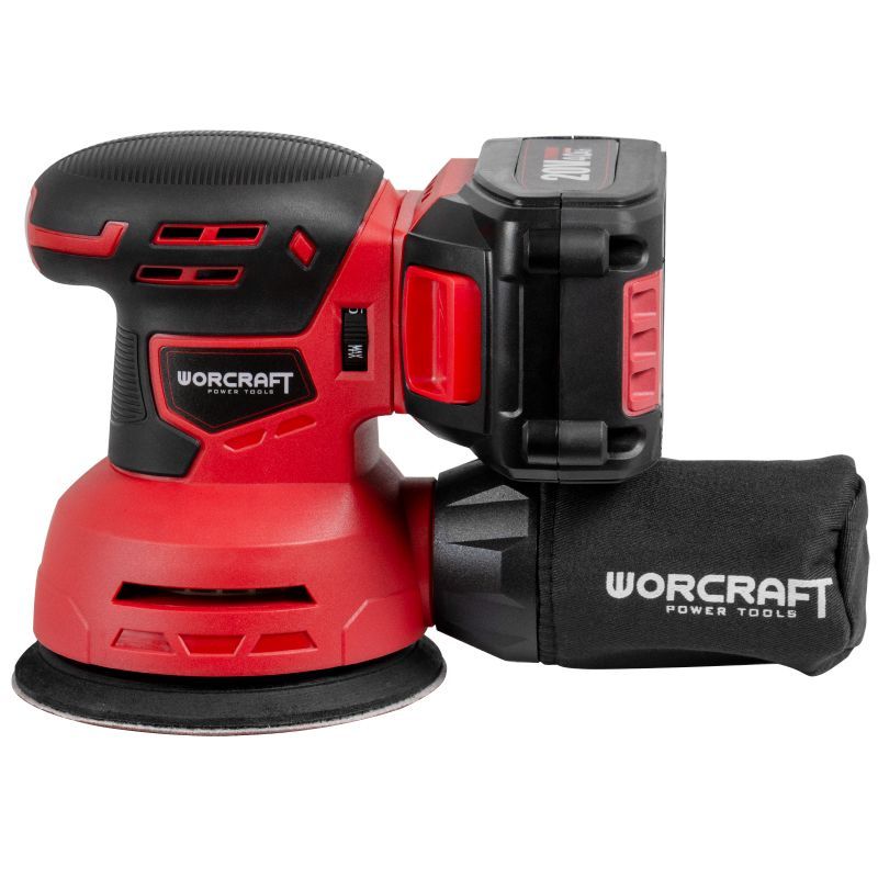 Акумуляторна шліфмашина ексцентрикова WORCRAFT CRS-S20Li
