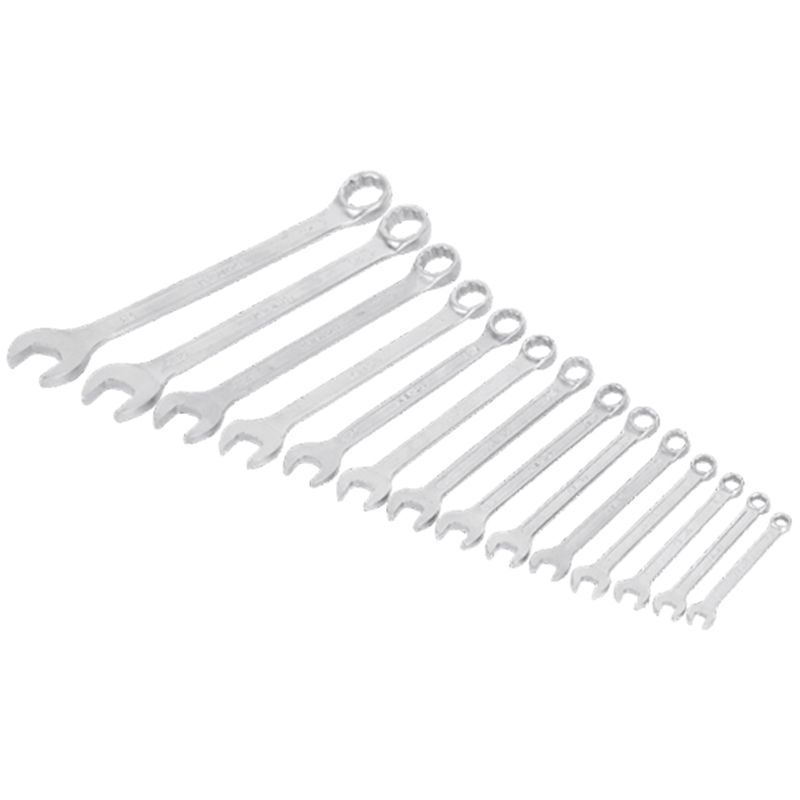 Набір ключів комбінованих гайкових у чохлі KENDO CR-V (14 шт), 6 - 24мм