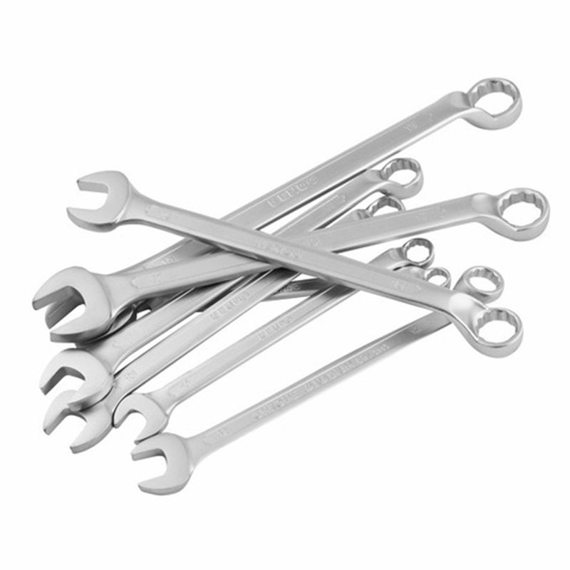 Набір ключів комбінованих гайкових з глибоким зсувом KENDO CR-V (8 шт), 8 - 19мм