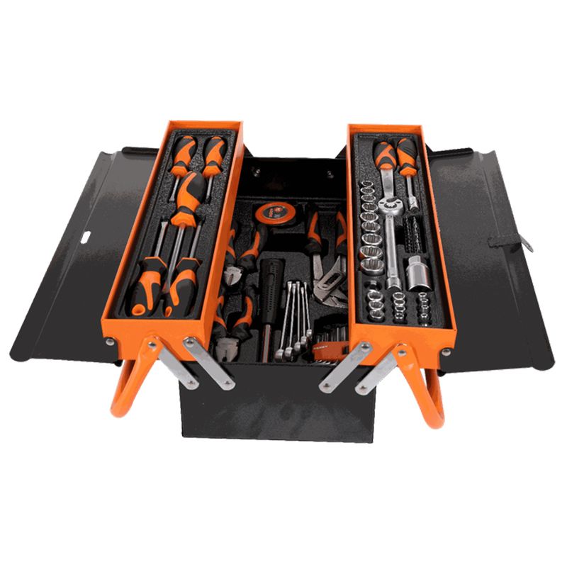 Набір інструментів у металевому консольному кейсі KENDO (70 шт), 70 предметів