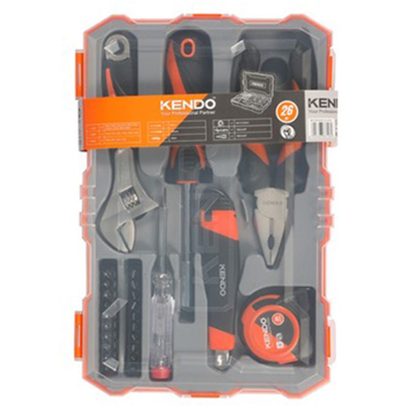 Набір інструментів для дому (26шт) KENDO, 26 предметів