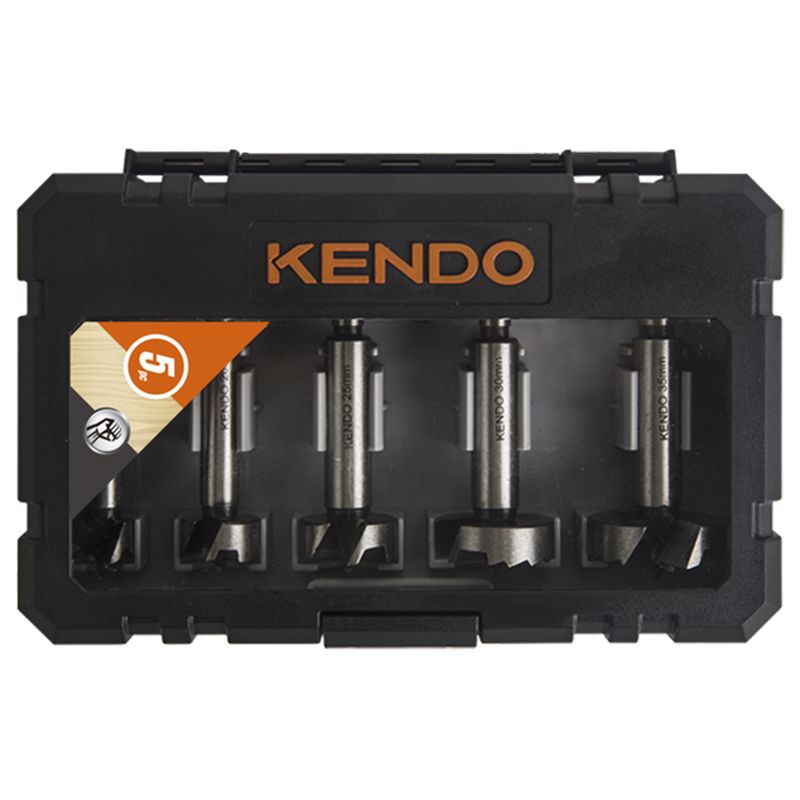 Набір свердл Форстнера 40Cr 10-90мм KENDO (5 шт), 15-35мм
