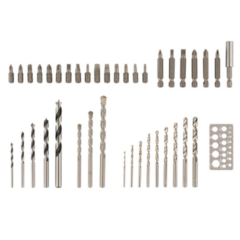 Набір свердл по металу та біт у пластиковому кейсі KENDO (40 шт), сверло по металу