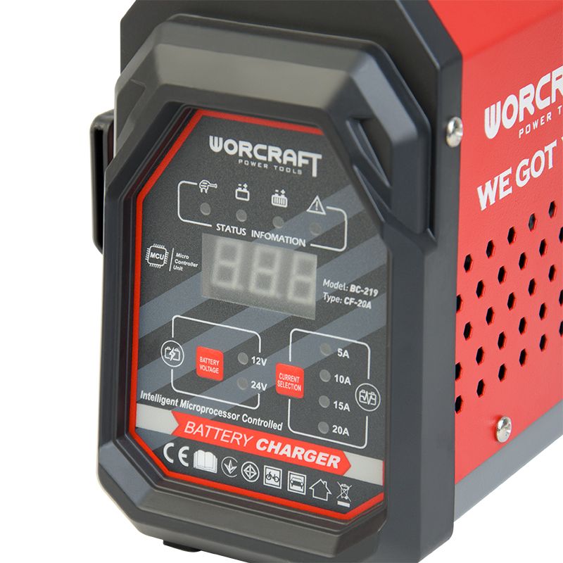 Зарядний пристрій для автомобільних акумуляторів WORCRAFT BC-219