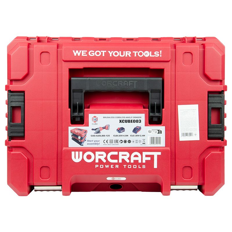 Акумуляторна безщіткова болгарка WORCRAFT XCUBE003