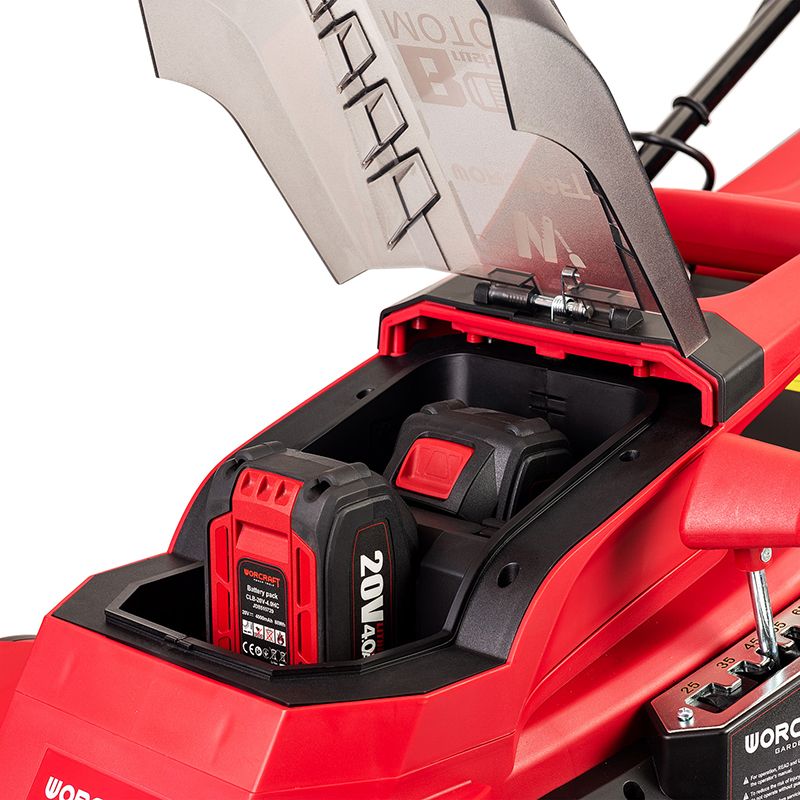 Акумуляторна безщіткова газонокосарка WORCRAFT CLM-S40LiBL