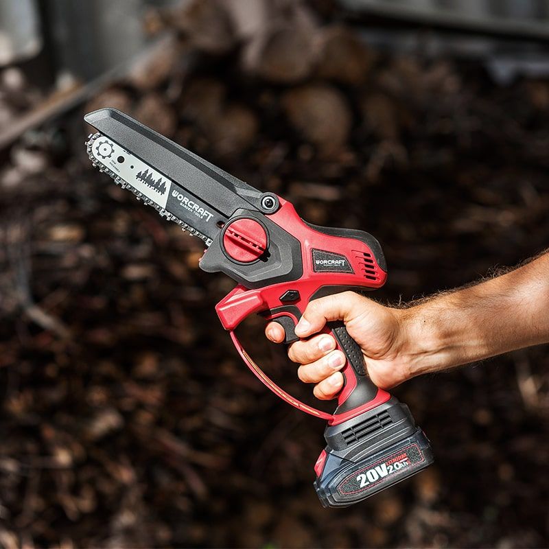 Акумуляторна безщіткова міні-пила ланцюгова WORCRAFT CHS-S20LiBP