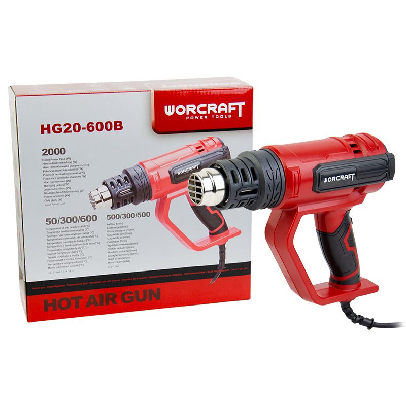 Фен промисловий WORCRAFT HG20-600B