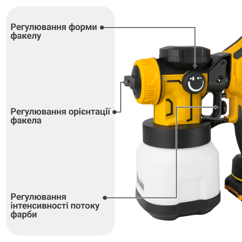 Фарбопульт акумуляторний Mächtz MSG-M2050 C