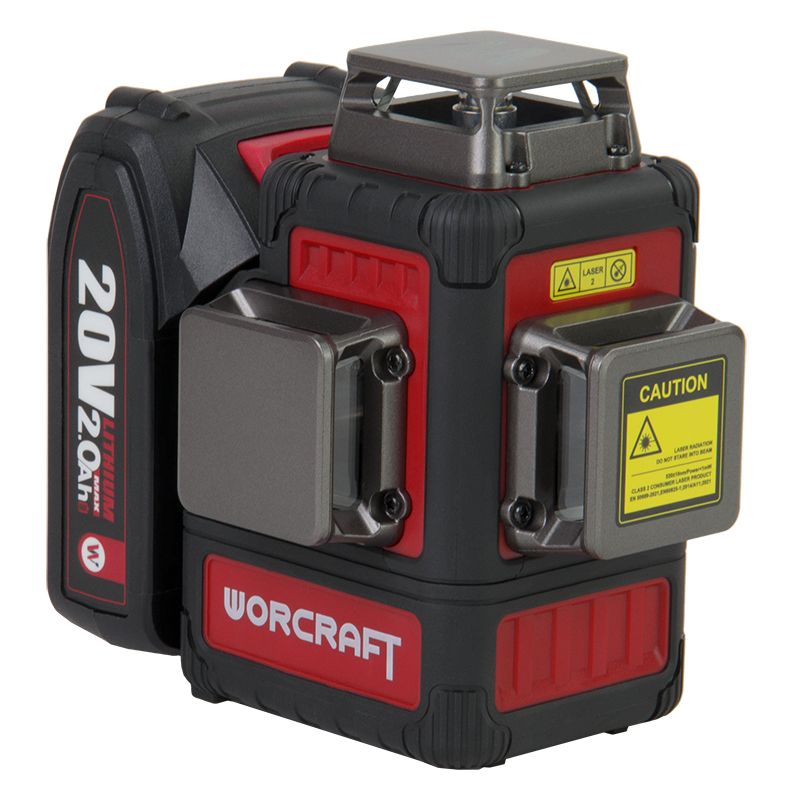 Акумуляторний лазерний рівень 3D WORCRAFT XCUBE026