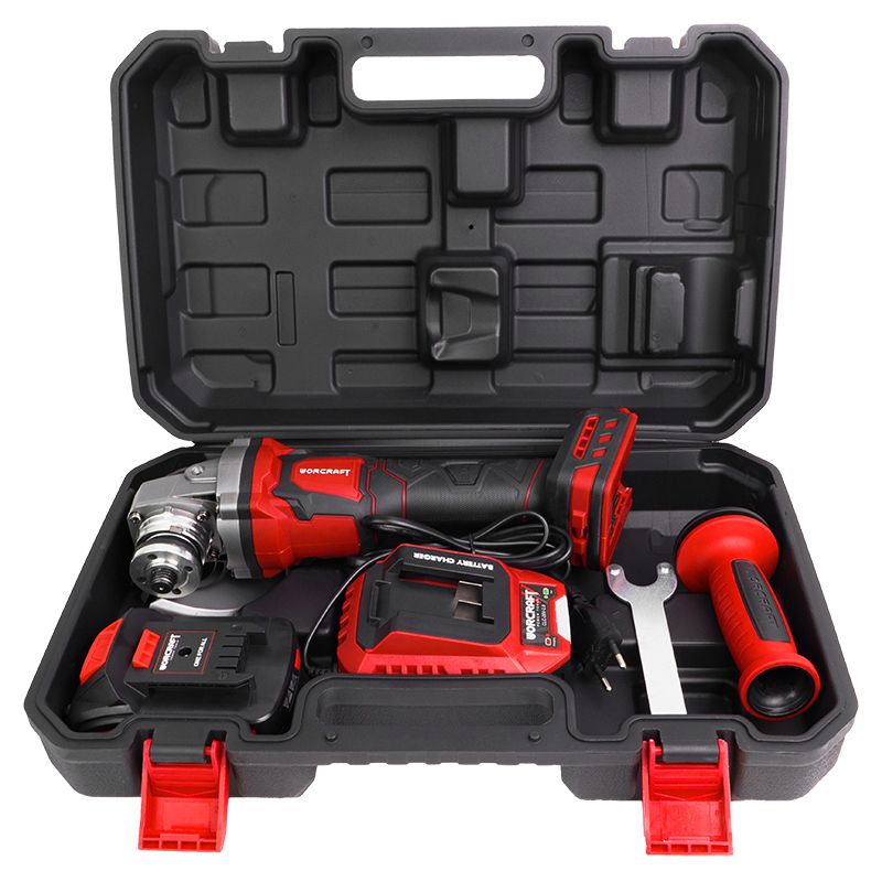 Акумуляторна безщіткова шліфмашина кутова WORCRAFT CAG‑S20LiBEM‑125