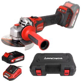 Акумуляторна безщіткова шліфмашина кутова WORCRAFT CAG‑S20LiBEM‑125