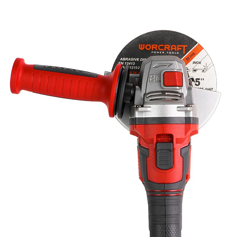 Акумуляторна безщіткова шліфмашина кутова WORCRAFT CAG‑S20LiBEM‑125