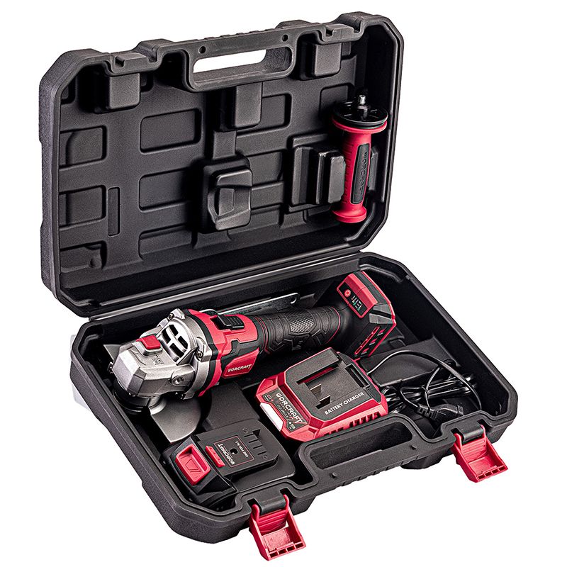 Акумуляторна безщіткова шліфмашина кутова WORCRAFT CAG‑S20LiBEM‑125