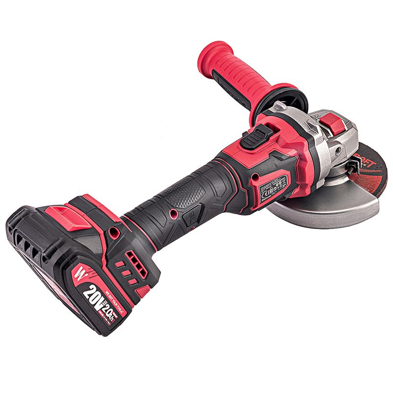 Акумуляторна безщіткова шліфмашина кутова WORCRAFT CAG‑S20LiBEM‑125