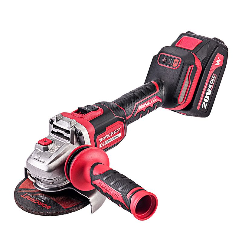 Акумуляторна безщіткова шліфмашина кутова WORCRAFT CAG‑S20LiBM‑125B