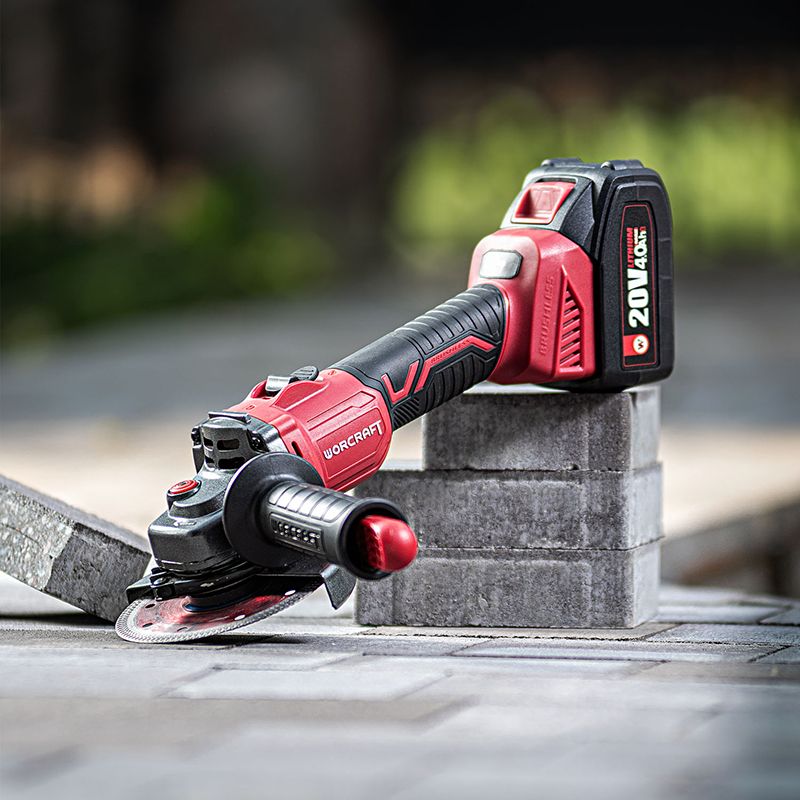 Акумуляторна безщіткова шліфмашина кутова WORCRAFT CAG‑S20LiBS‑125