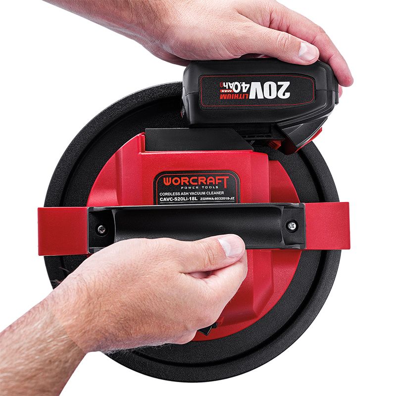 Акумуляторний будівельний пилосос WORCRAFT CAVC-S20Li-18L