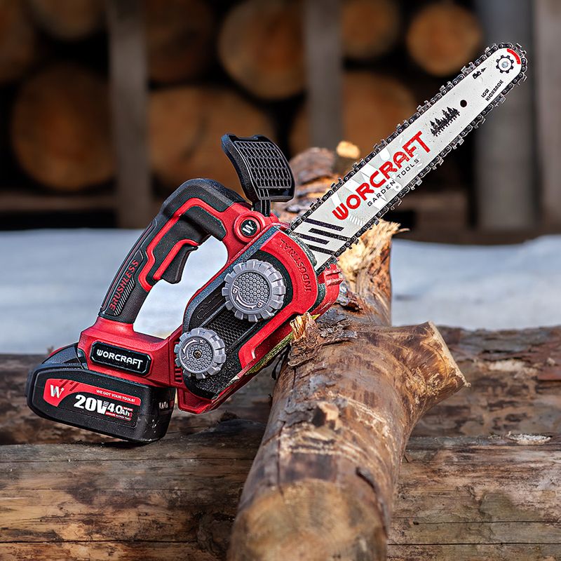 Акумуляторна безщіткова пила ланцюгова WORCRAFT CGC-S20LiBAM