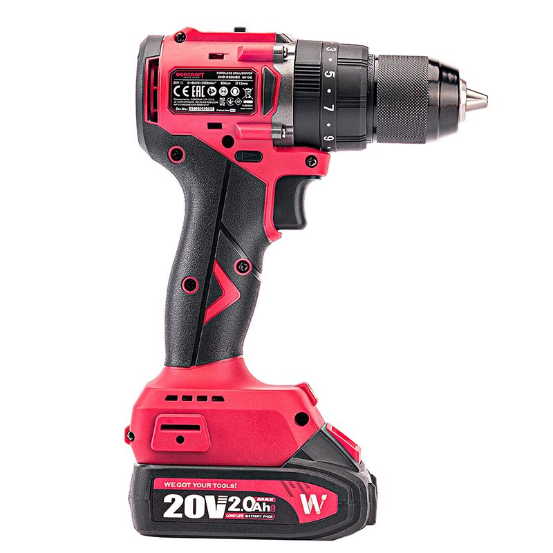 Акумуляторний безщітковий шуруповерт WORCRAFT CHD-S20LiBCM