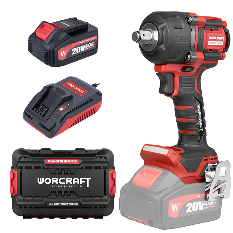 Акумуляторний безщітковий гайковерт ударний WORCRAFT CIW-S20LiBM-750