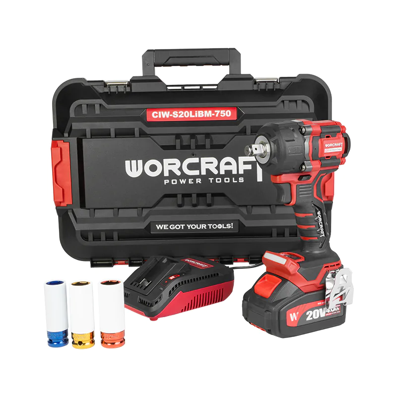 Акумуляторний безщітковий гайковерт ударний WORCRAFT CIW-S20LiBM-750