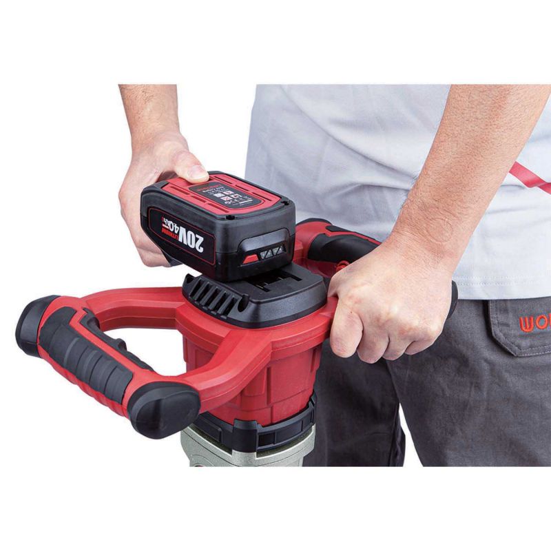 Акумуляторний безщітковий міксер будівельний WORCRAFT CMX-S20LiB