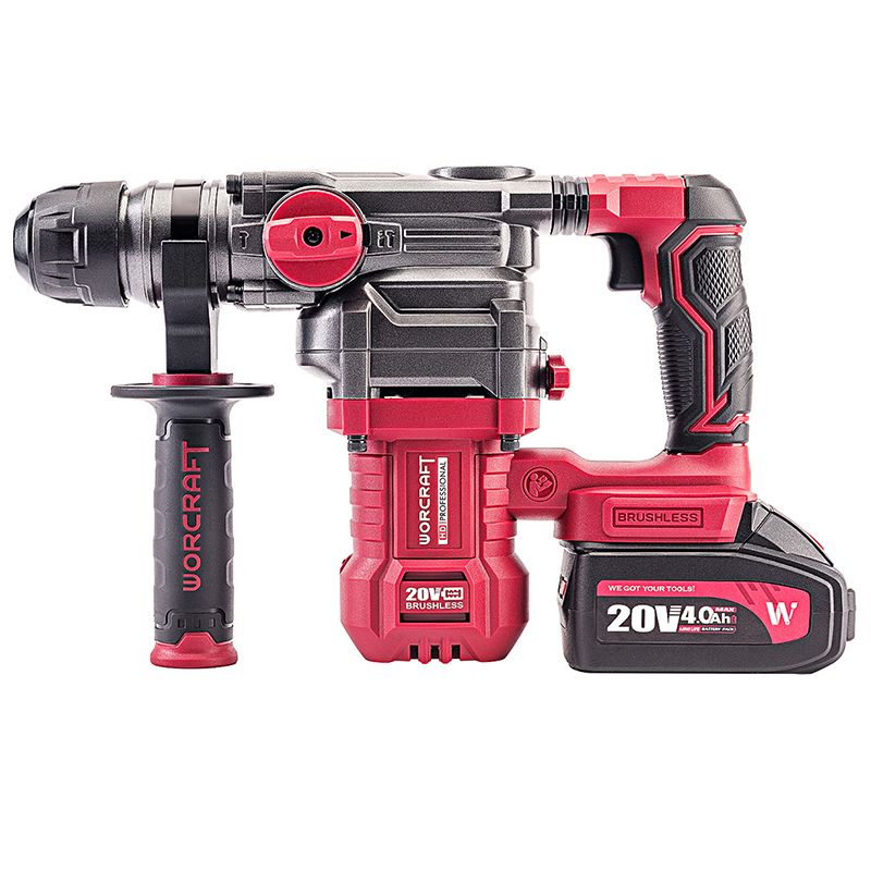 Акумуляторний безщітковий перфоратор бочковий WORCRAFT CRH‑S20LIBDM