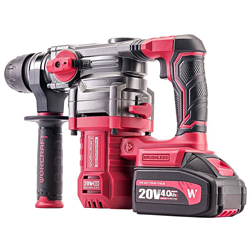 Акумуляторний безщітковий перфоратор бочковий WORCRAFT CRH‑S20LIBDM