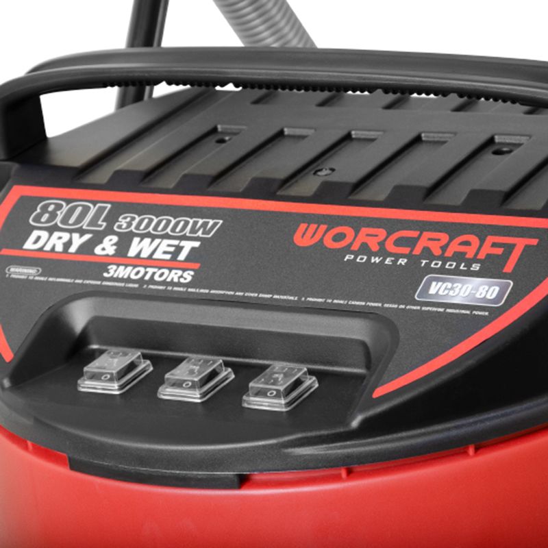 Будівельний пилосос електричний WORCRAFT VC30-80