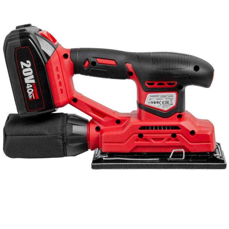 Акумуляторна шліфмашина вібраційна WORCRAFT CFS-S20Li