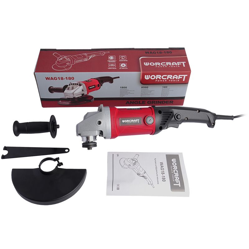 Шліфувальна машина кутова WORCRAFT WAG18-180