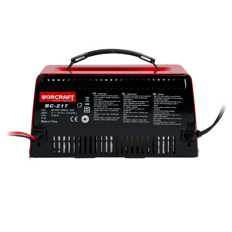 Зарядний пристрій для автомобільних акумуляторів WORCRAFT BC-217