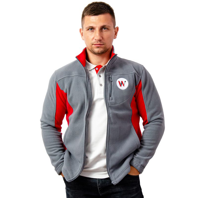 Флісовий светр сірий WORCRAFT