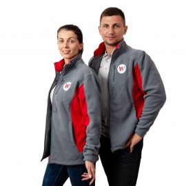 Флісовий светр сірий WORCRAFT