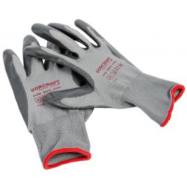 Рукавички робочі нітрил сірі