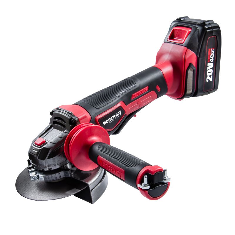 Акумуляторна безщіткова шліфмашина кутова WORCRAFT CAG-S20LIB-125